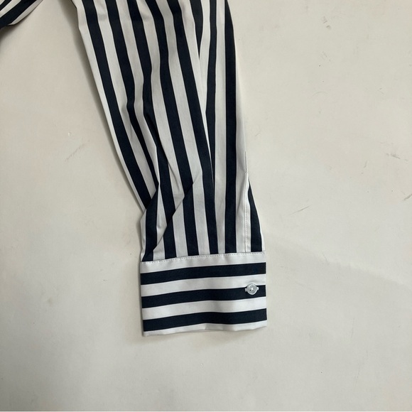 ALEX MARIE striped tie waist button down blouse - Picture 2 of 6